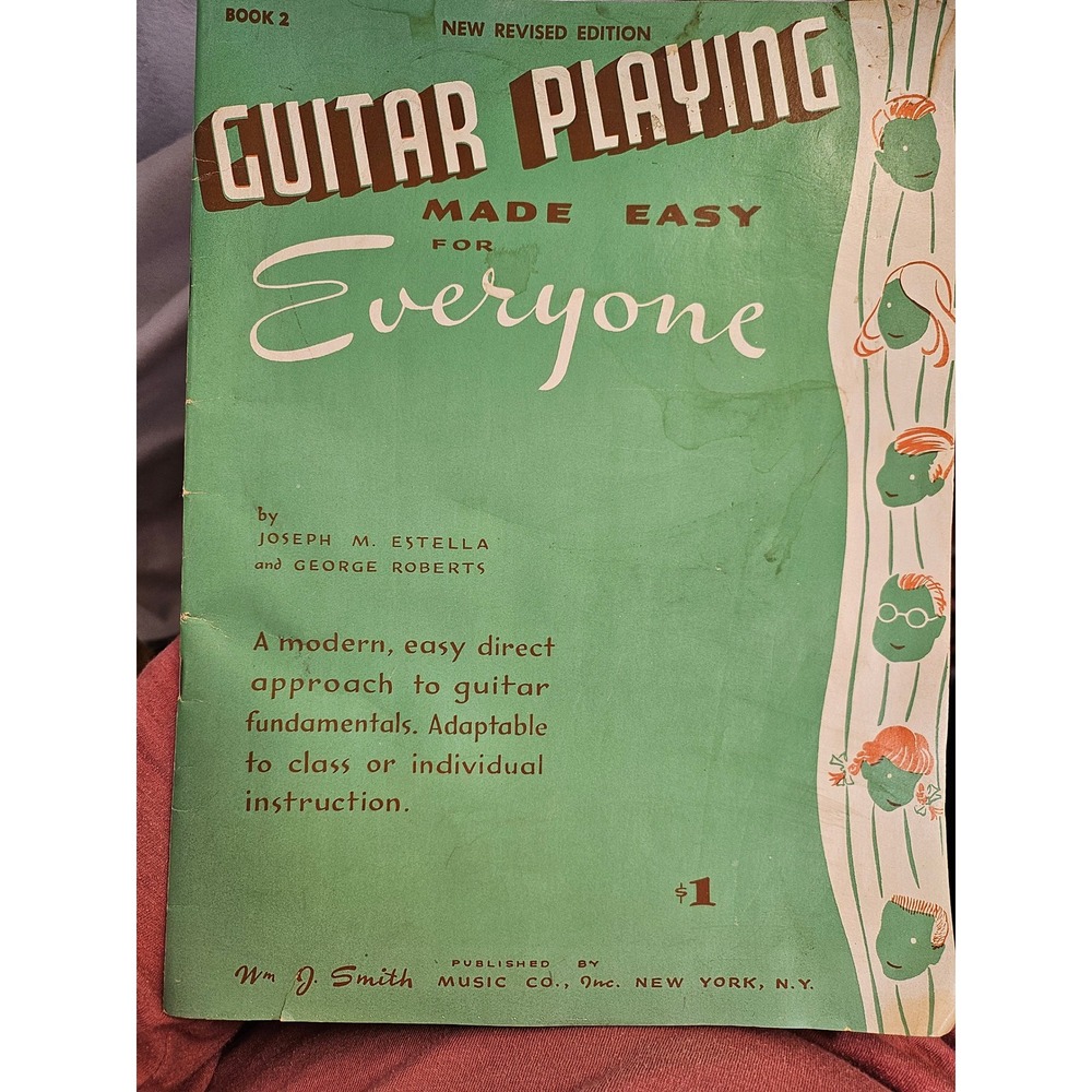 Vintage Guitar Playing Made Easy for Everyone Book 2 Estella Roberts Wm J Smith